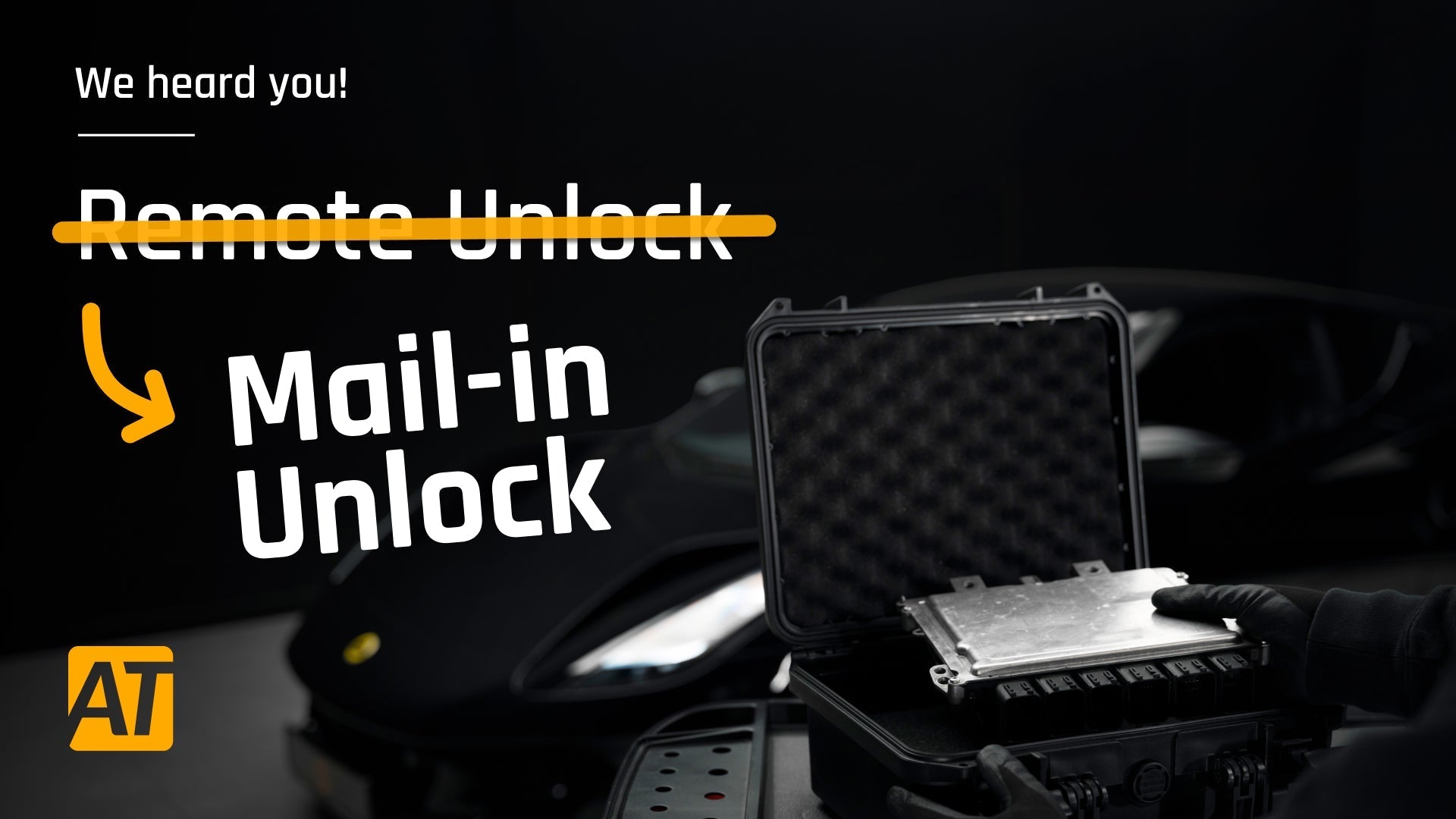 "Remote Unlock" becomes "Mail-in Unlock"