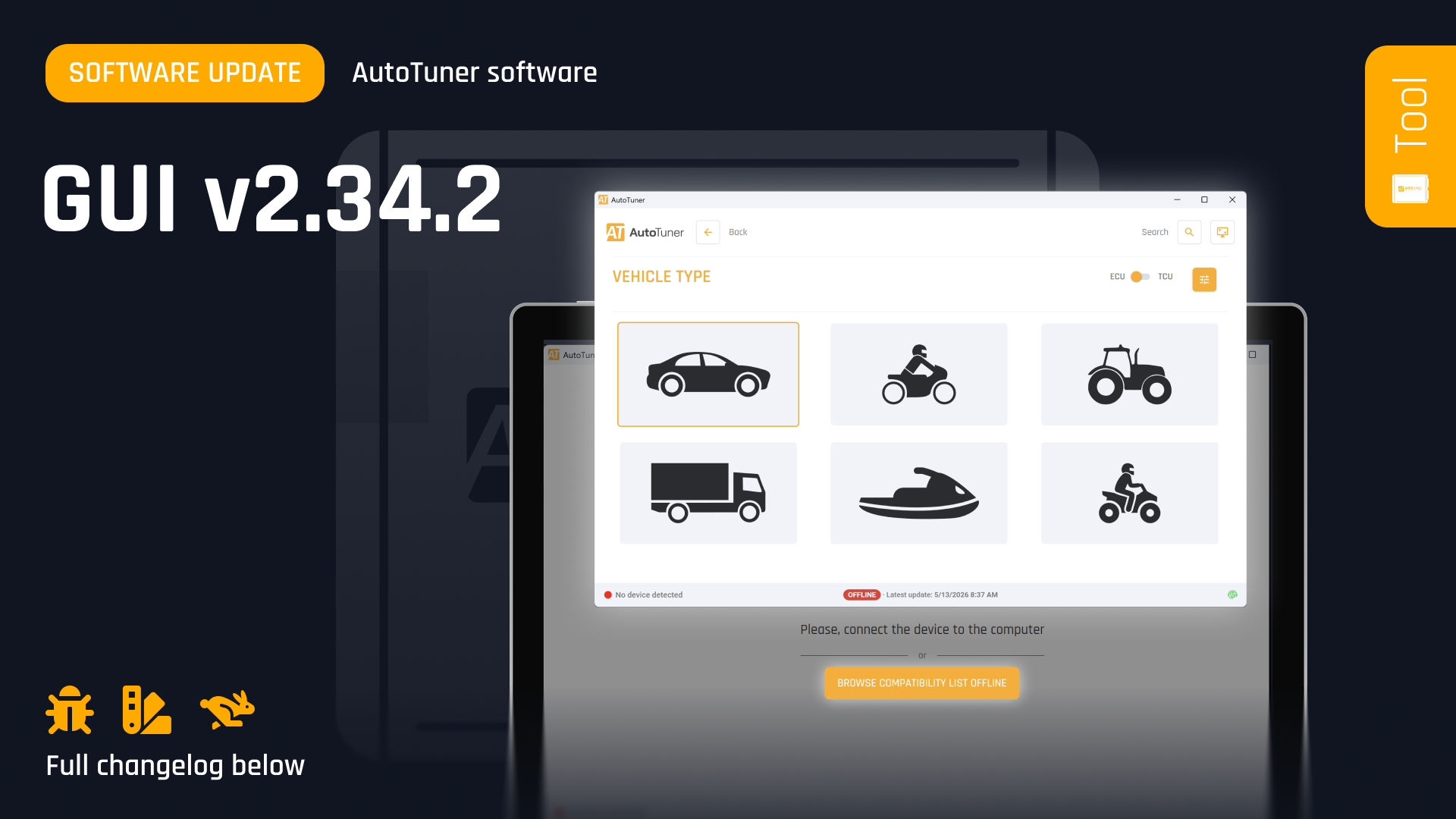 AutoTuner GUI v2.34.2: The highly anticipated "Offline" mode is here!