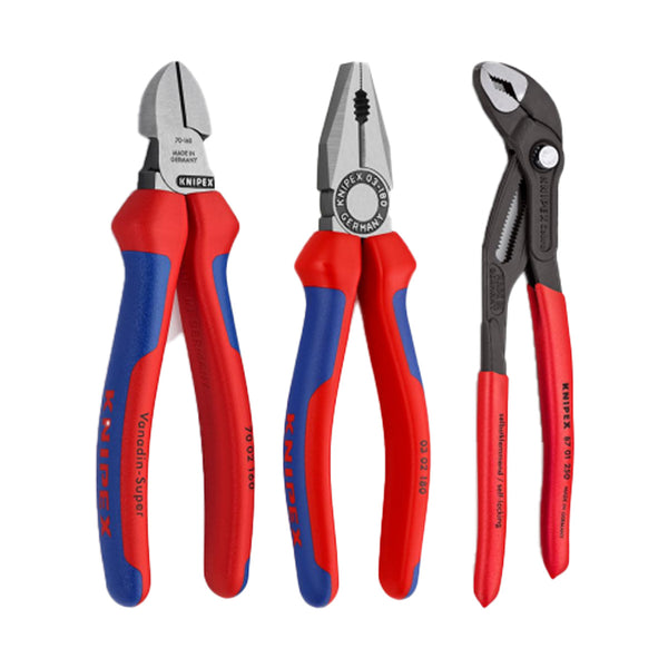 Knipex Jeu De 4 Pinces Sur Plateau Mousse 00 20 01 V17 - Outils Atelier
